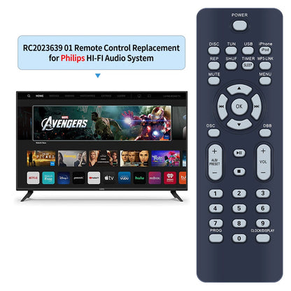 RC2023639/01 Remote Control For Philips Cube Micro Music System DCM109/37