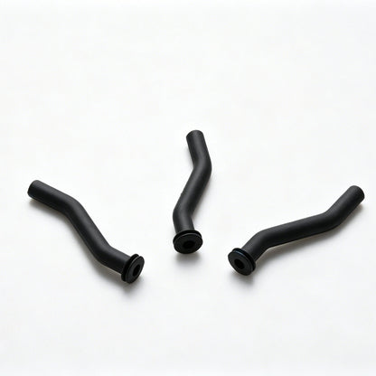 For John Deere 3 Pack 793147 Fuel Pump Vacuum Hose Replacement Black Rubber