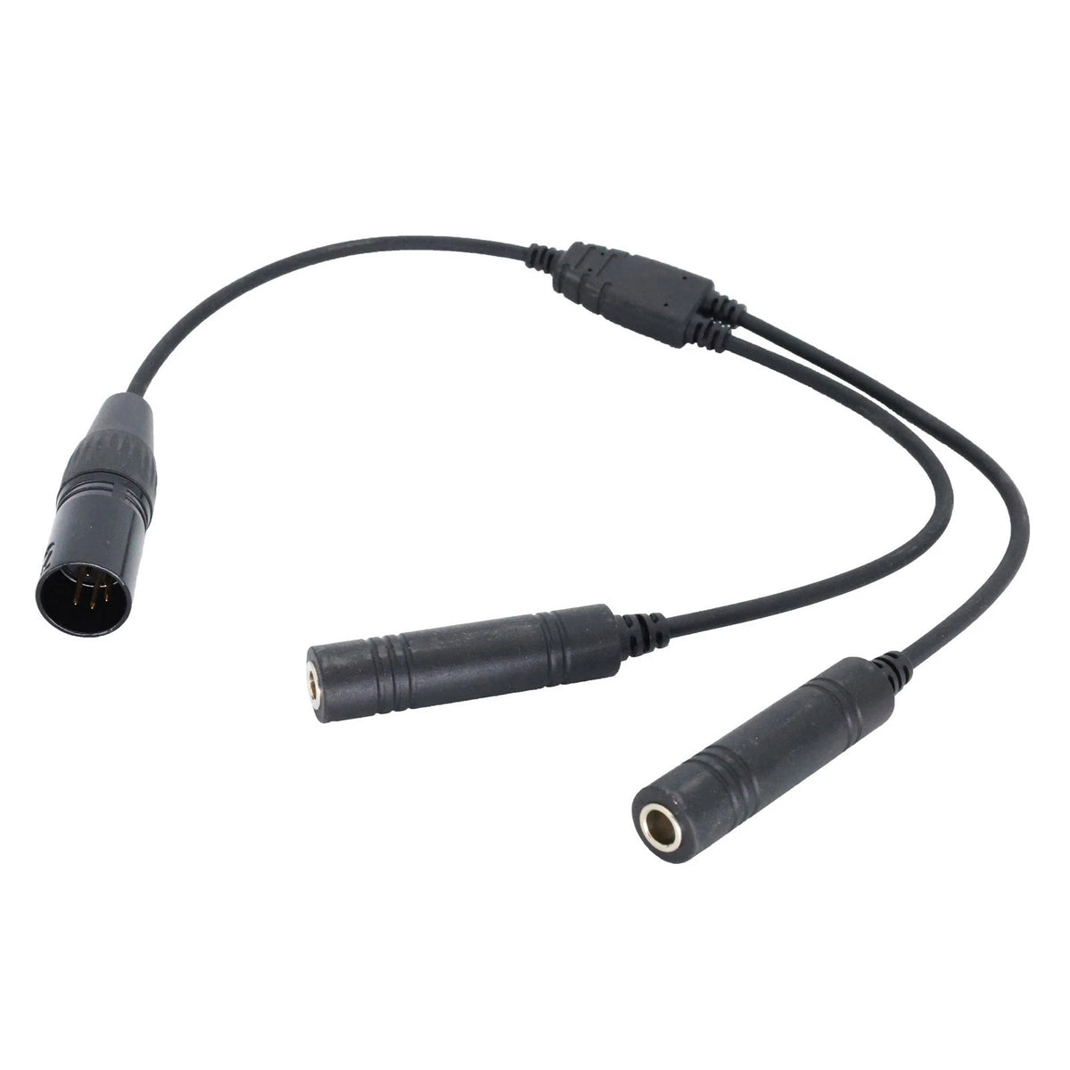 General Ation Dual Plugs Cable Repairing Parts For Airbus 5 Pin XLR Headset