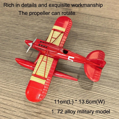 Diecast Macchi M.39 Racing Seaplane 1/72 Scale Model Aircraft with Base Stand