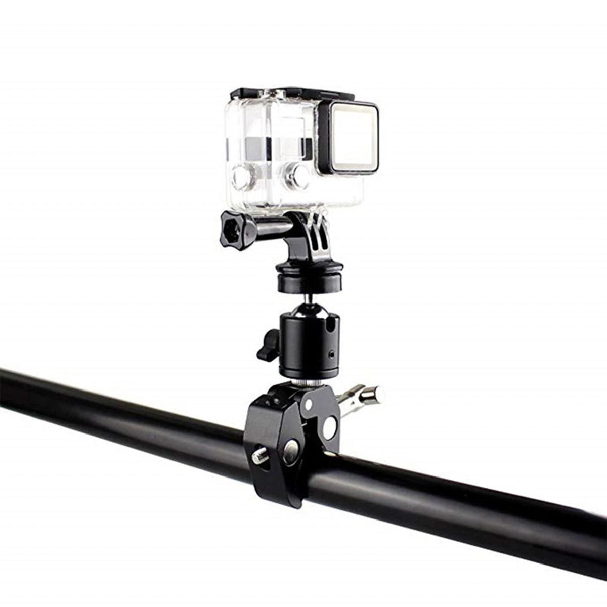 360° Rotate 1/4"-20 Ball Head Super Clamp Mount for DSLR Camera Tripod Monitor