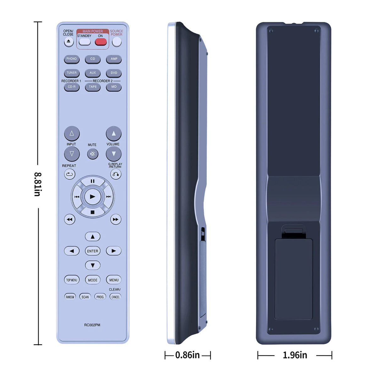 RC002PM Replace For Marantz Integrated Amplifier Remote Control PM6002
