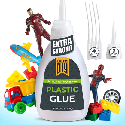 Plastic Glue for Models, Miniatures, Legos, PLA, 3D Printing 1 Pack, Clear
