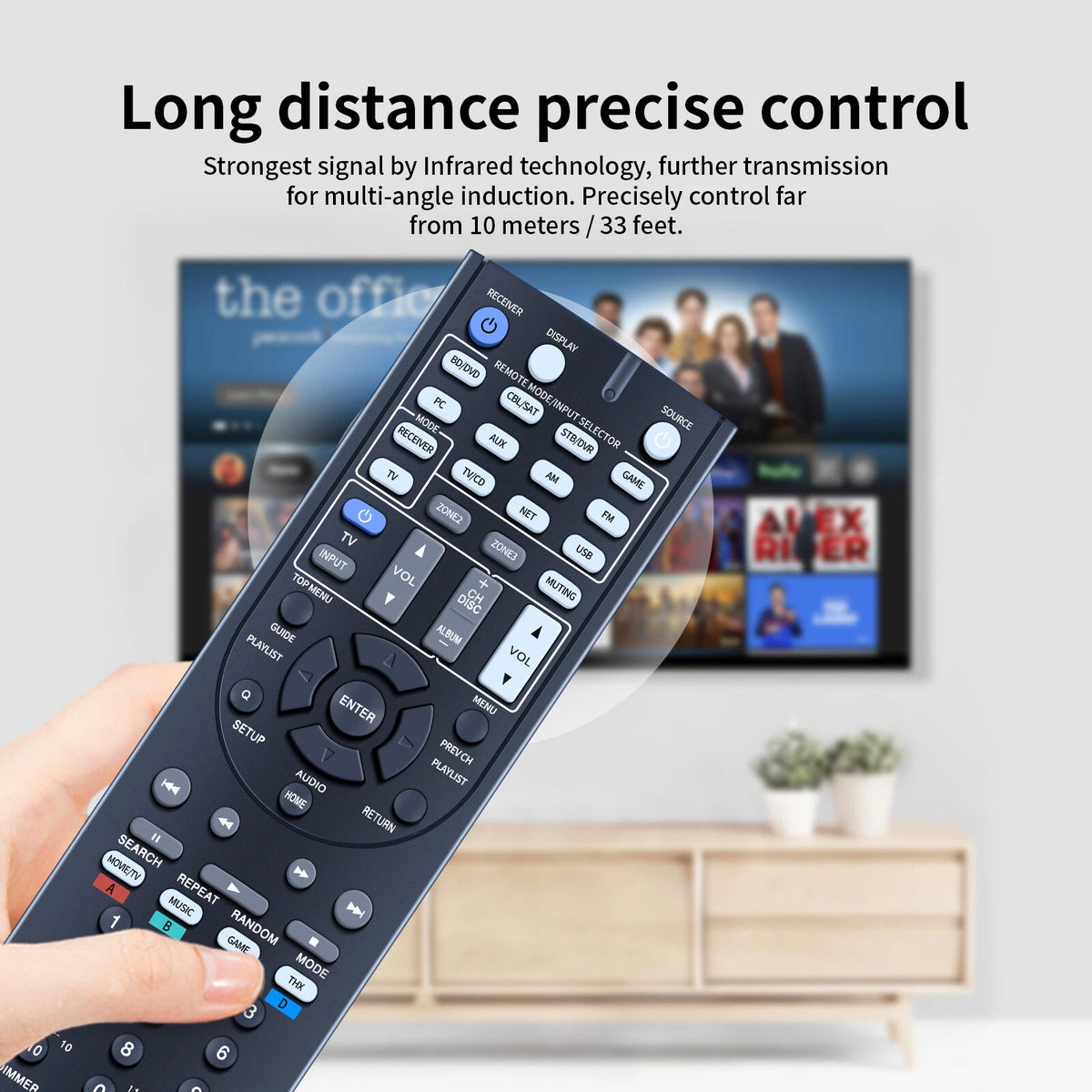 Remote Control For TASCAM RC-PAR200 Network AV Surround Receiver