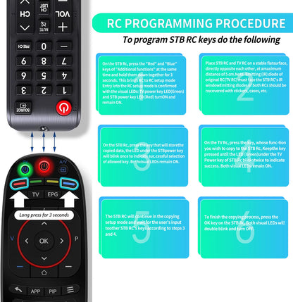 Replace Remote Control For MAG 544, Mag 524, Mag 424 , Mag 324 , Mag 524W3