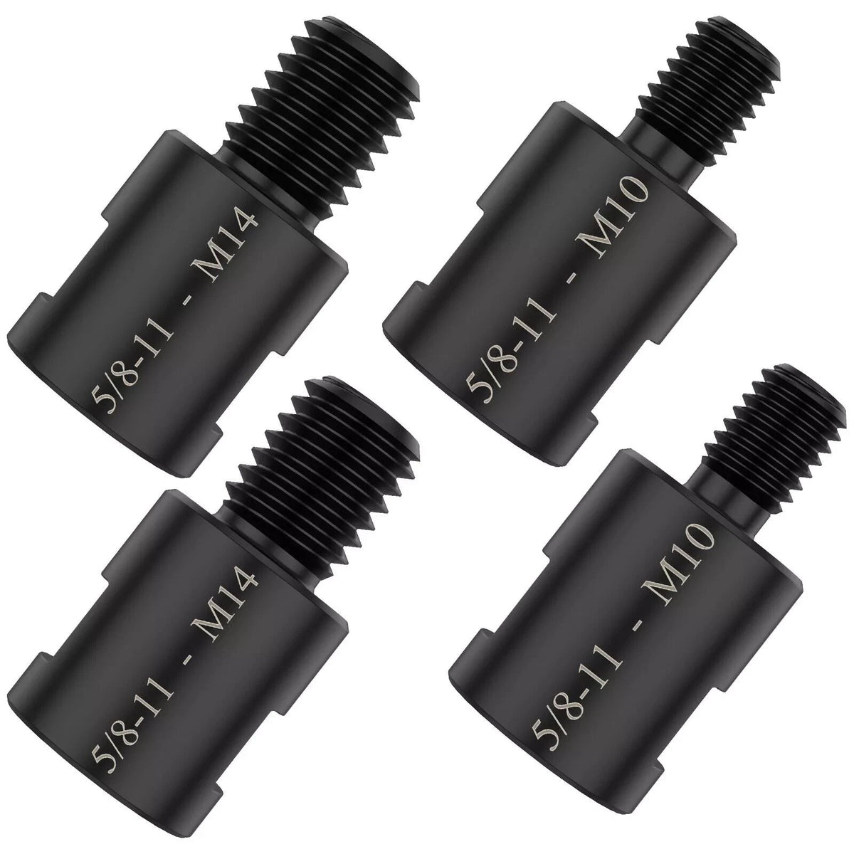 4x Adapter 5/8" 11 Female to M10/M14 Male  for Angle Grinder Electric Drill