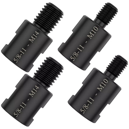 4x Adapter 5/8" 11 Female to M10/M14 Male  for Angle Grinder Electric Drill