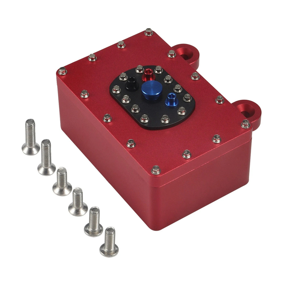 Red CNC Metal Scale Fuel Cell Receiver Box for SCX10 PR10 TRX4 1/10 RC Crawler v