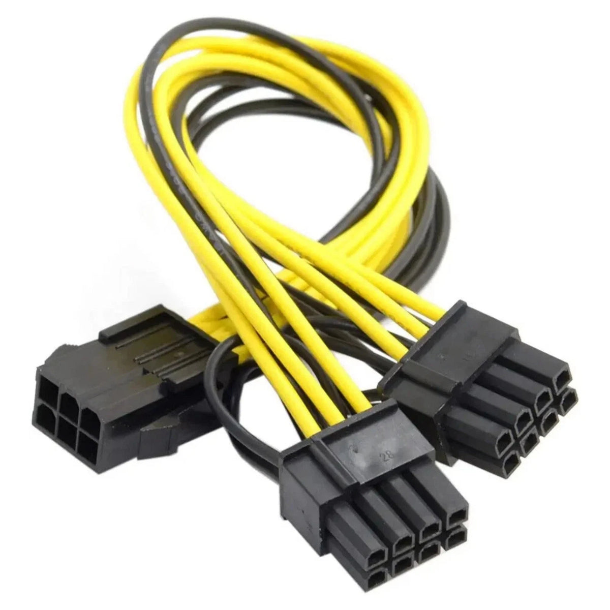 For Video Card 6 Pin Female to Dual PCI-E 8 Pin Adapter Cable Replacement