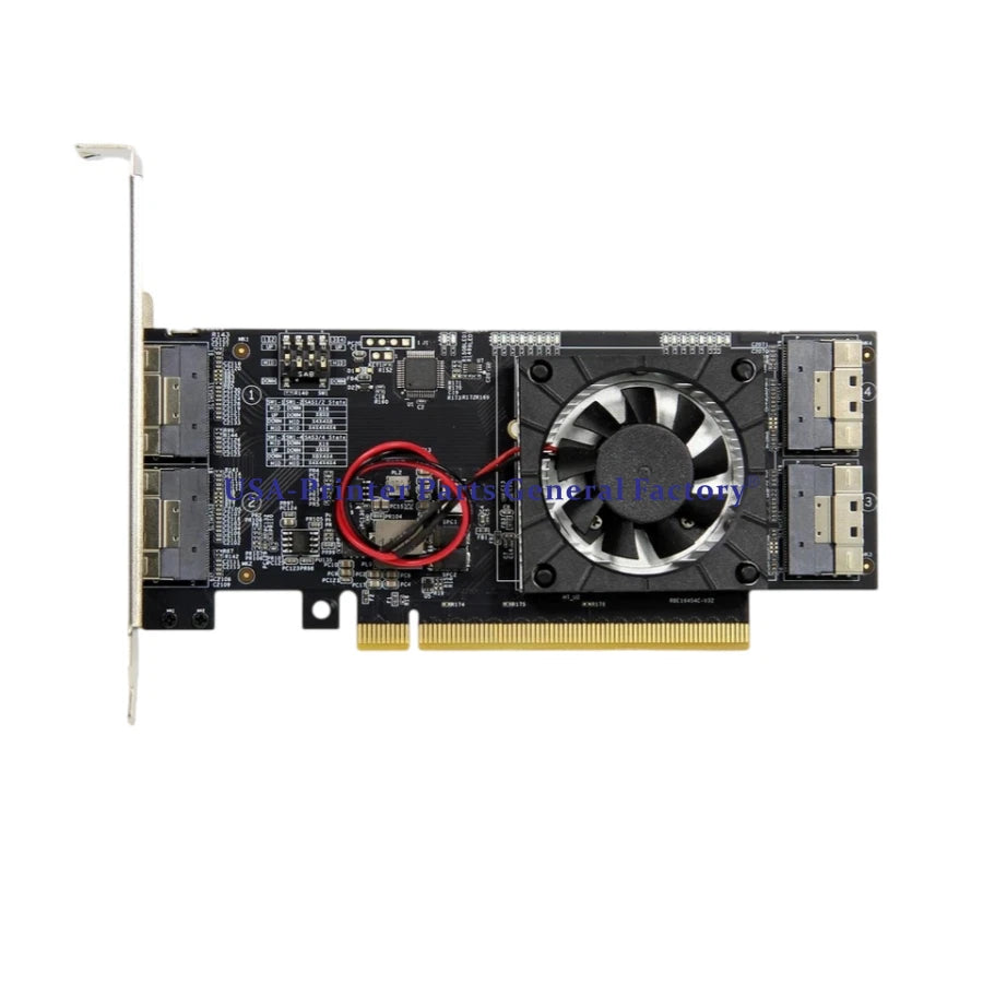 SlimSAS PLX8749 PCIe to SFF8654-8i expansion graphics card external M.2 NVMe U.2