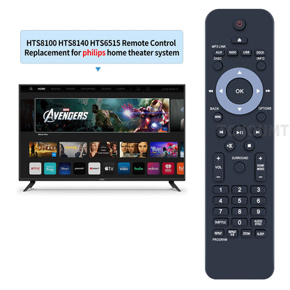Remote Control For Philips Home Theater System TV HTS8100 HTS8140 HTS6515