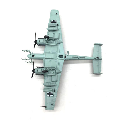 WWII German Bf-110 Fighter G-4 Night Fighter Model 1:100 Alloy Aircraft Model
