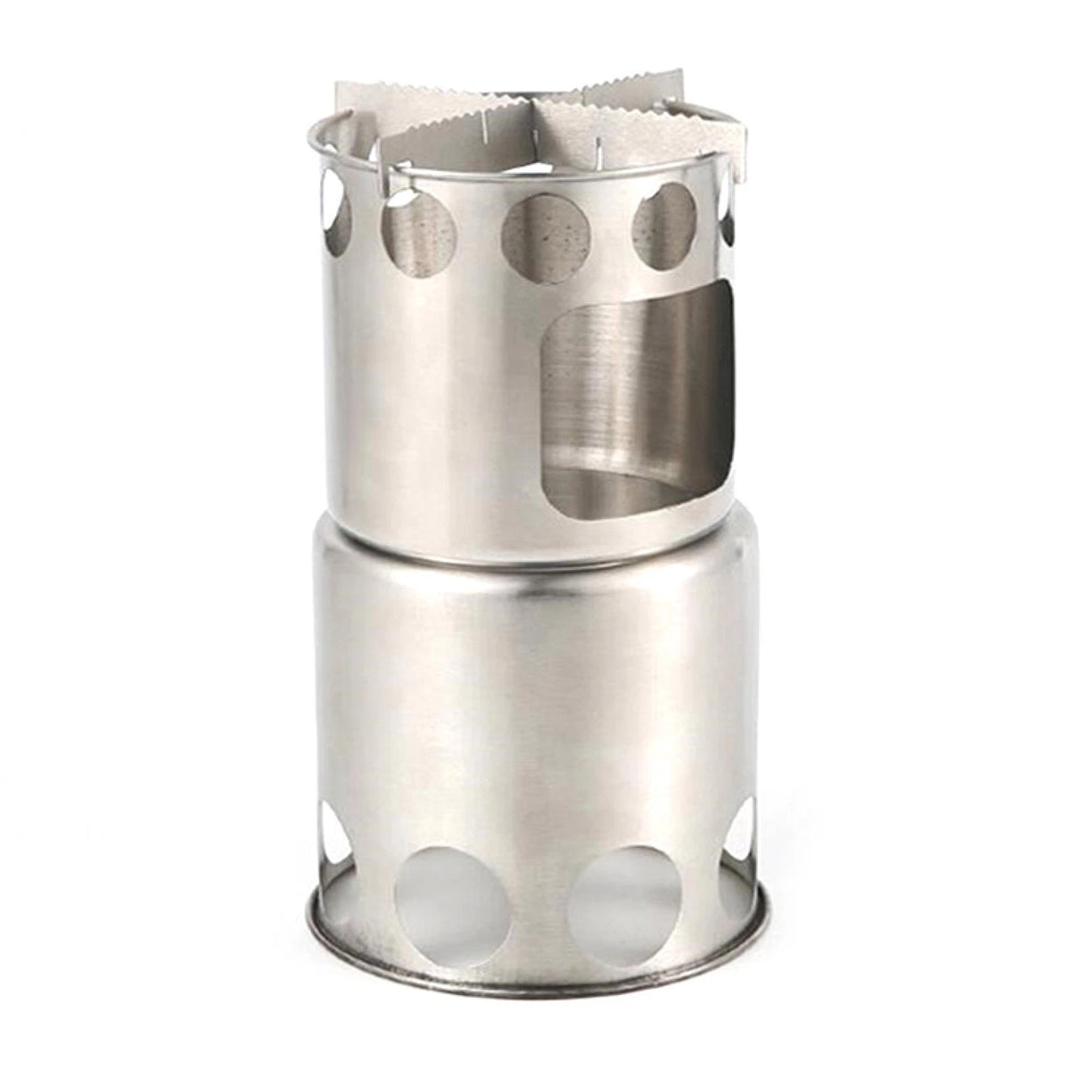 Protable 304 Stainless Steel Outdoor Camping Cookware Wood Stove Hiking Tool