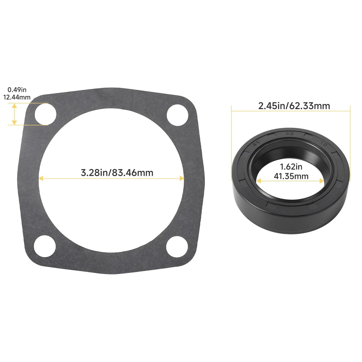 PTO Gasket & Shaft Seal Kit Compatible with Ford Tractor Models 8N, 2N, 9N,...