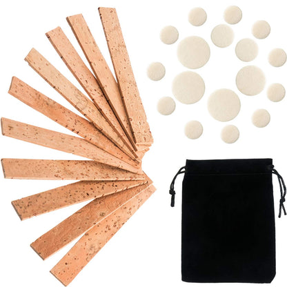 SATINIOR 27 Pieces Clarinet Cork Replacement Kit Joint Replacement, Wood