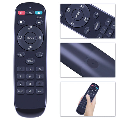 Remote For LONPOO Stereo Shelf System Vintage CD Player 40W RMS LP-SZGXG-DXES