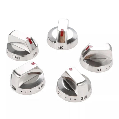 5Pcs DG64-00473A Gas Stove Top Burner Dial Knob Range Oven For Samsung
