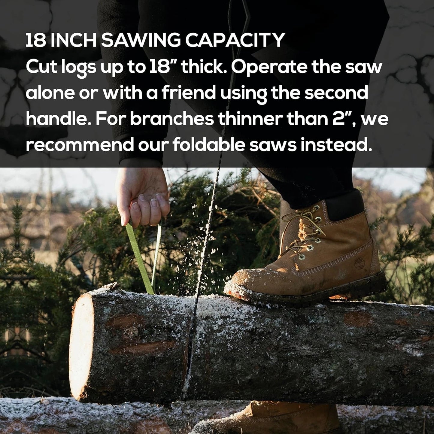 Nordic Pocket Saw 25.6 Inch Chainsaw with 33 25.6, Green