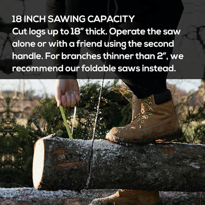 Nordic Pocket Saw 25.6 Inch Chainsaw with 33 25.6, Green
