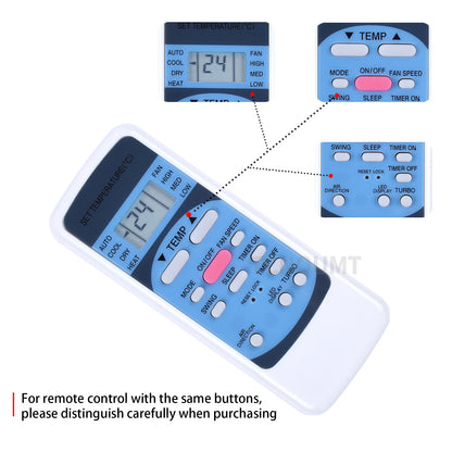 R51M/E Remote Control For Midea AC Air Conditioner R51M/BGE R51D/E R51M/CE