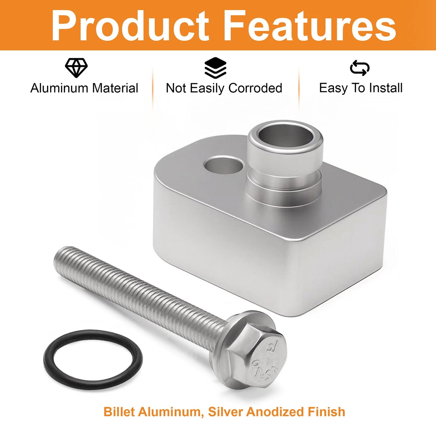 MAP Air Intake Temperature Sensor Spacer Anti-Soot for 2011-2019 Ford F250/F350