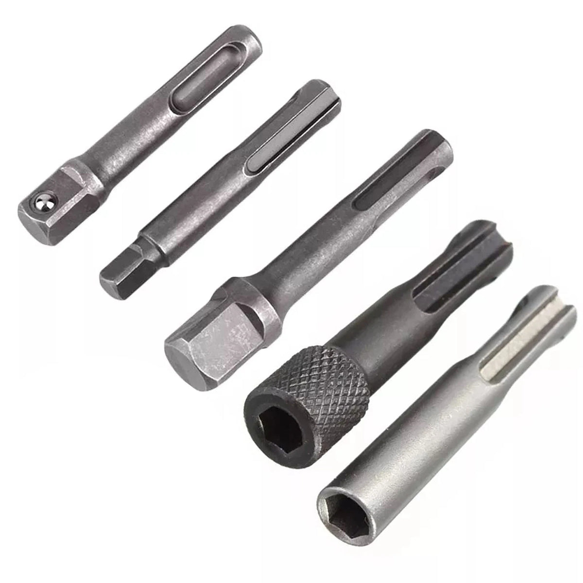 5pcs SDS Plus 1/4" 3/8" 1/2" Screwdriver Bit Hammer Drill Bit Accessories