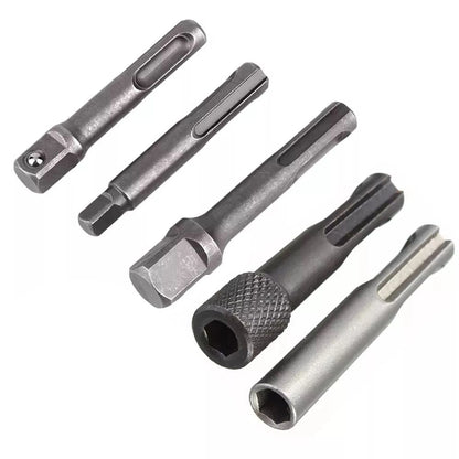 5pcs SDS Plus 1/4" 3/8" 1/2" Screwdriver Bit Hammer Drill Bit Accessories
