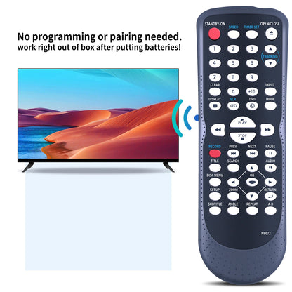NB672 Remote Control For Magnavox DVD/CD Player DV226MG9 DV226MG9B DV225MG9B