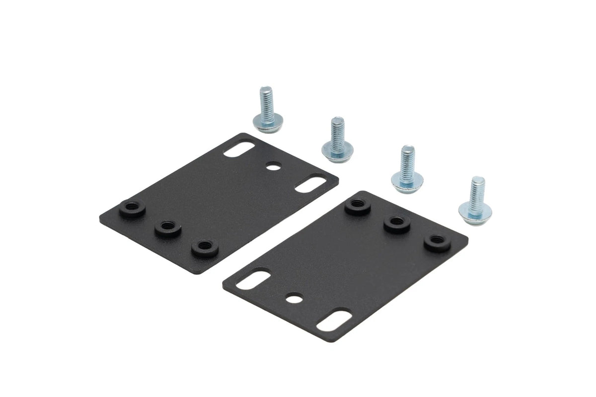 LiyaTech Rackmount 23 inch to 19 Rack Reduced Adapter for 1U 1U, Black