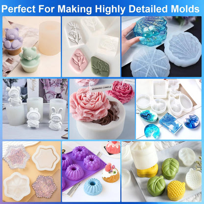 CHANGTIKEJI Silicone Mold Making Kit,64OZ Super Elastic Liquid 64 OZ, 64oz