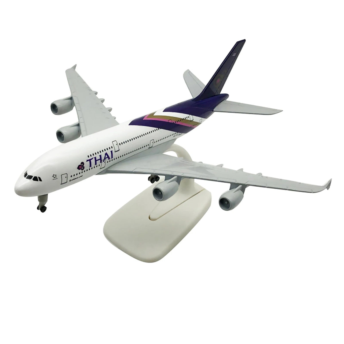 1:400 20cm Aircraft Thai Airways A380 Alloy Plane Model Craft Souvenir Ornaments