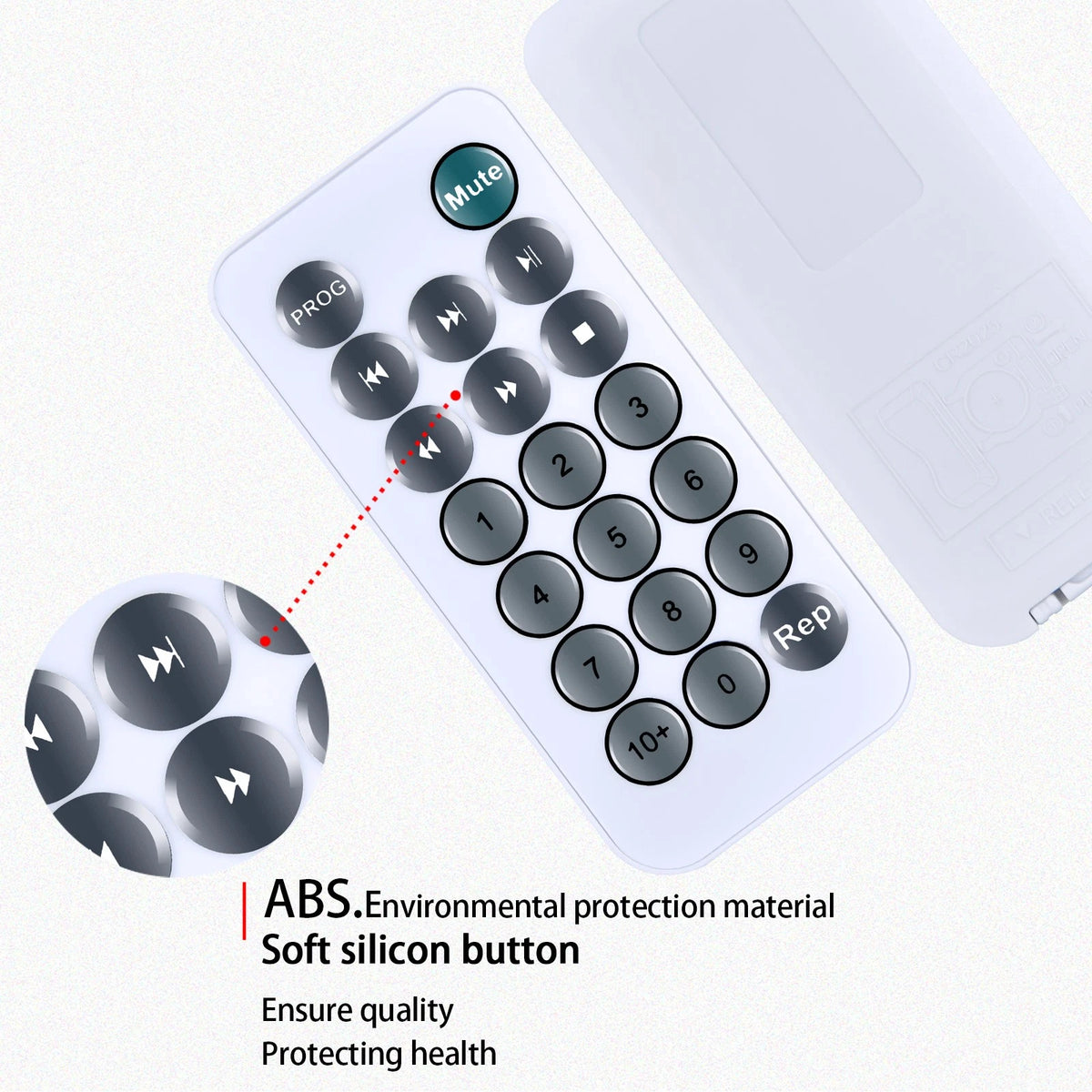 Replacement Remote Control For Retekess TR621 CD and Cassette Player