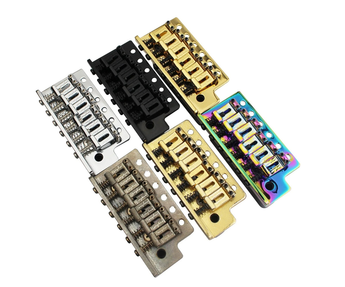 Guyker Tremolo Bridge 83 x 39.5mm (3.27 x 1.56 inch), Zinc Block, Black