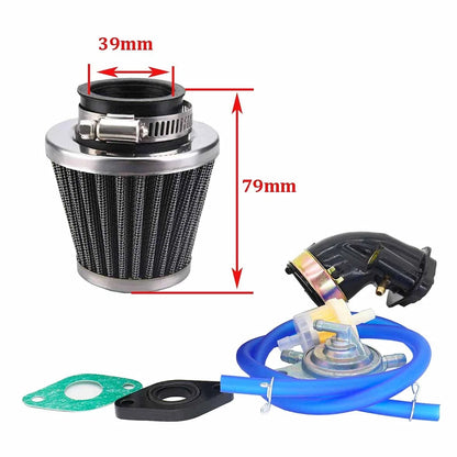 GY6 50CC 49CC Carburetor with Air Filter Intake Manifold Replacement for...