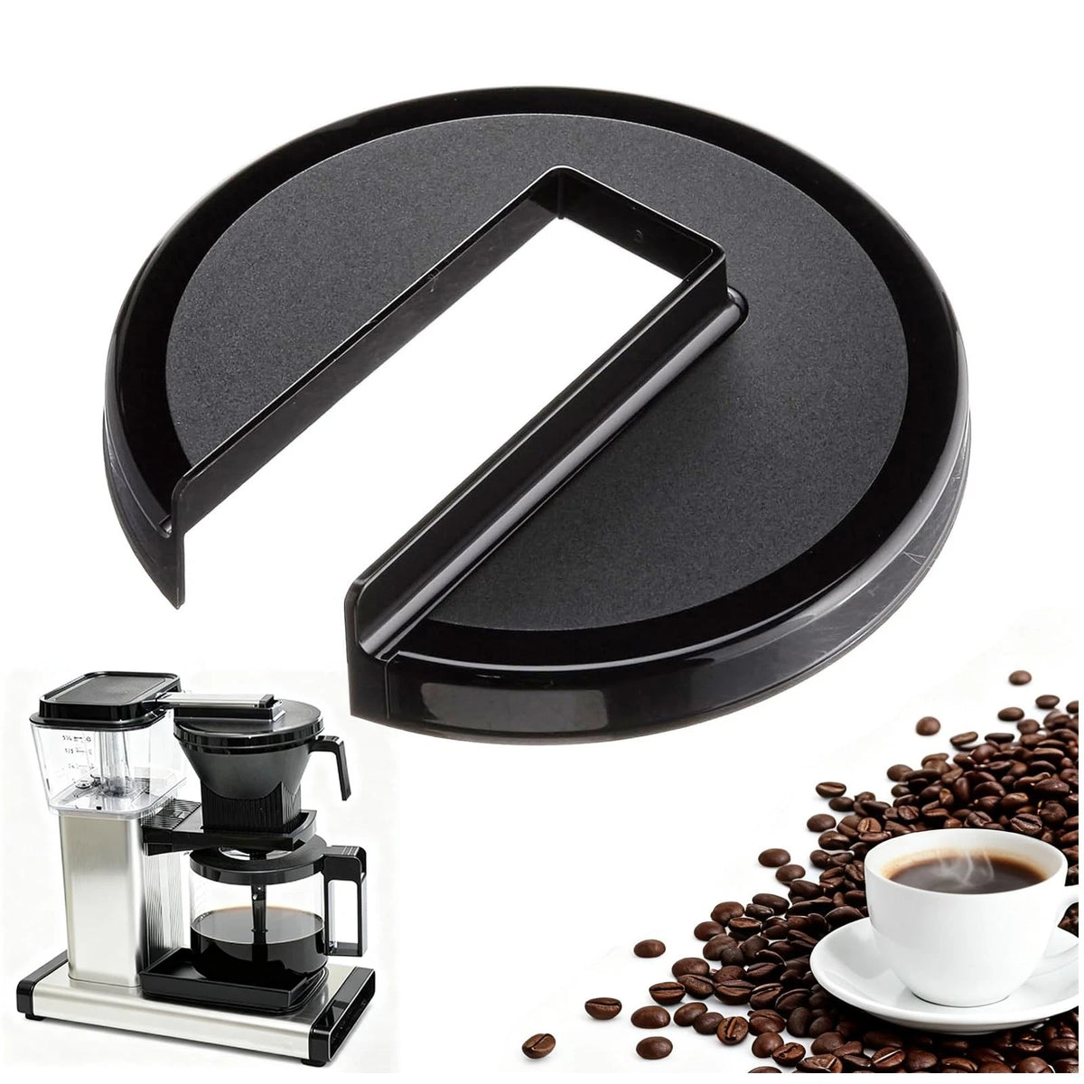 Replacement for Technivorm Moccamaster 13114 Brew Basket Lid - 5.6 IN, Black