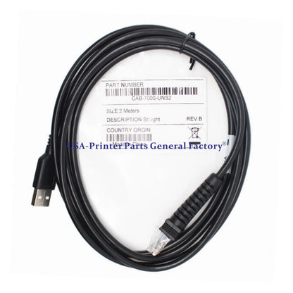 2PC USB Cable 6FT 2M For PSC Datalogic QS6500 7000 1100i 3200VS Barcode Scanner