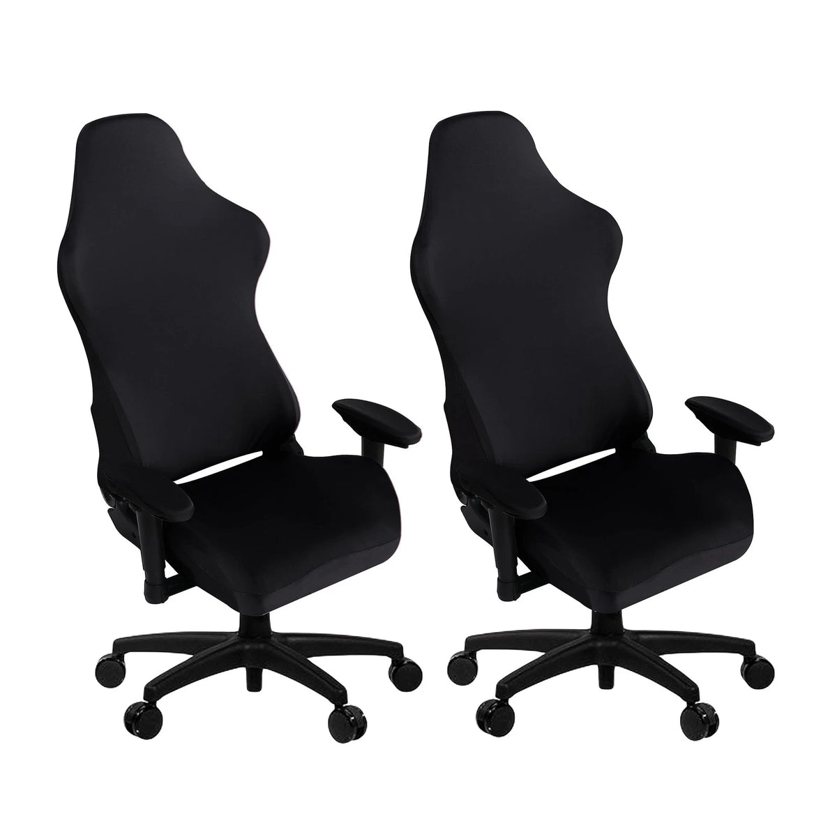 SARAFLORA 2 Pack Gaming Chair Cover, Stretchable X-Large | 2 PCS, Black