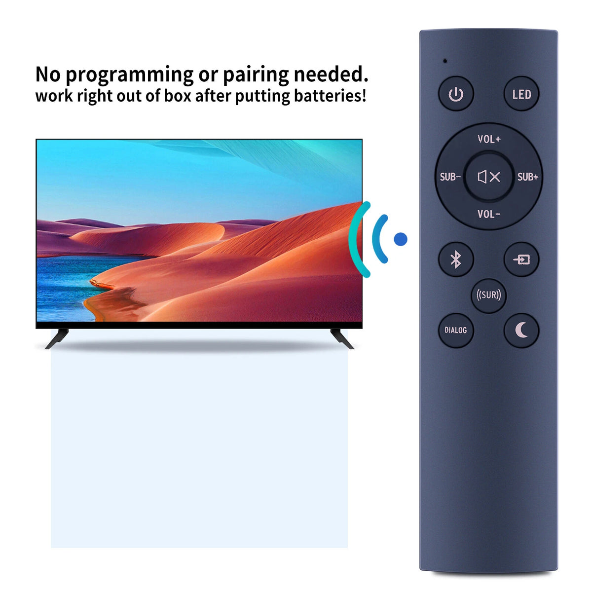 Remote Control For Klipsch 1067744 Soundbar R-4B II 1067420 R-4BII