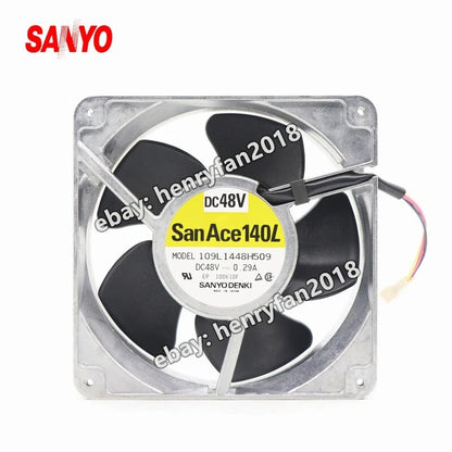 SANYO 109L1448H509 fan DC 48V 0.29A 140*140*50mm 3pin Fanuc system coooling fan