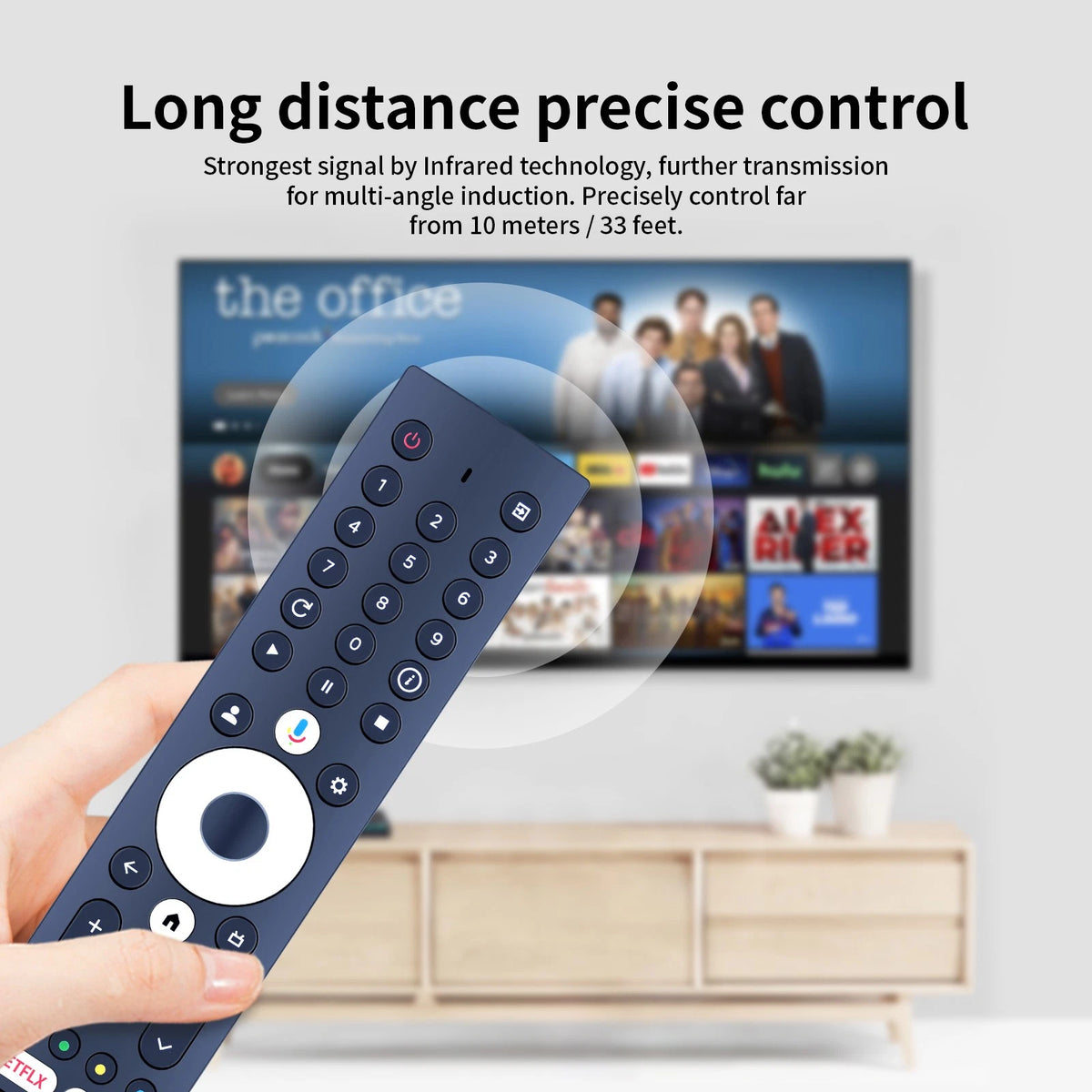 RM-C3580 Voice Remote Control For Kenwood 4K Smart TV LTK-K32B13G