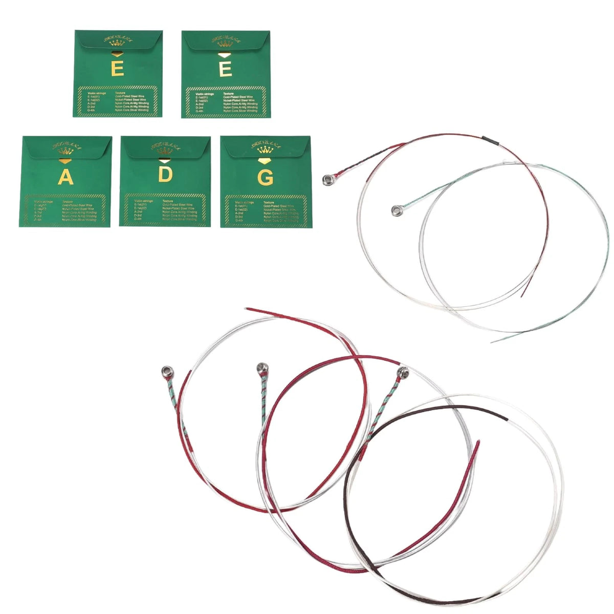 Violin Strings 4/4 Full Set, Silver