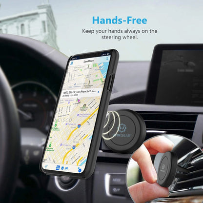 Magnetic Phone Holder for Car, WixGear [2 Pack] Universal  2 pack, Black