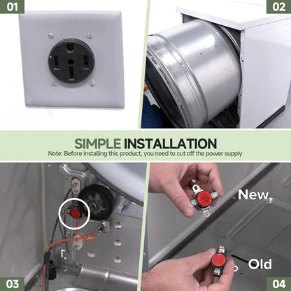 D510701 Dryer High Limit Thermostat, suitable for Speed Queen, Alliance,...