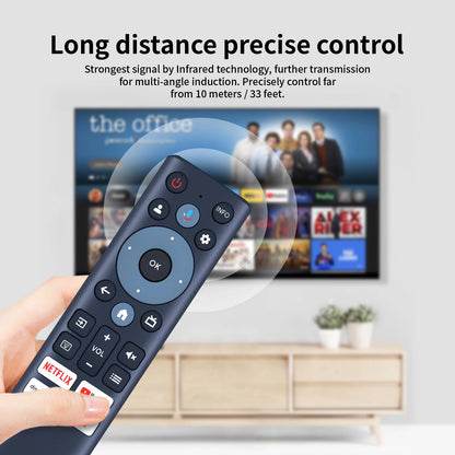 Bluetooth Voice Remote Control For Philips 7000 Series TV 2BFQX-RC860G/ RC860G