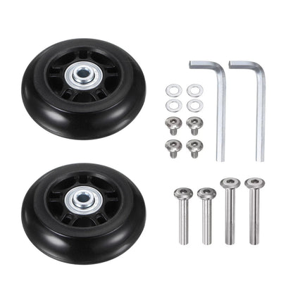 70x24mm Luggage Replacement Wheels Kits Repair Parts With Easy installation