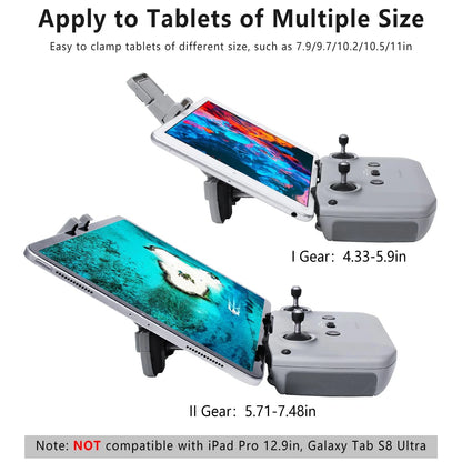 No Disassembly Tablet Holder for DJI Flip/Neo/Mini 4K/ 2 SE/Air 3/ Mini Grey