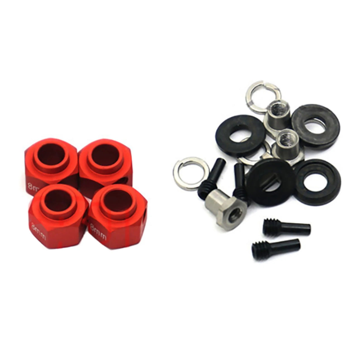 8mm Hex Wheel Hubs Adapter Widen Connector For Traxxas TRX-4 1/10 RC Crawler Cg