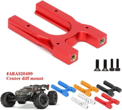 Aluminum Center Diff Mount for Arrma 1/8 KRATON 6s Outcast Typhon Talion Red