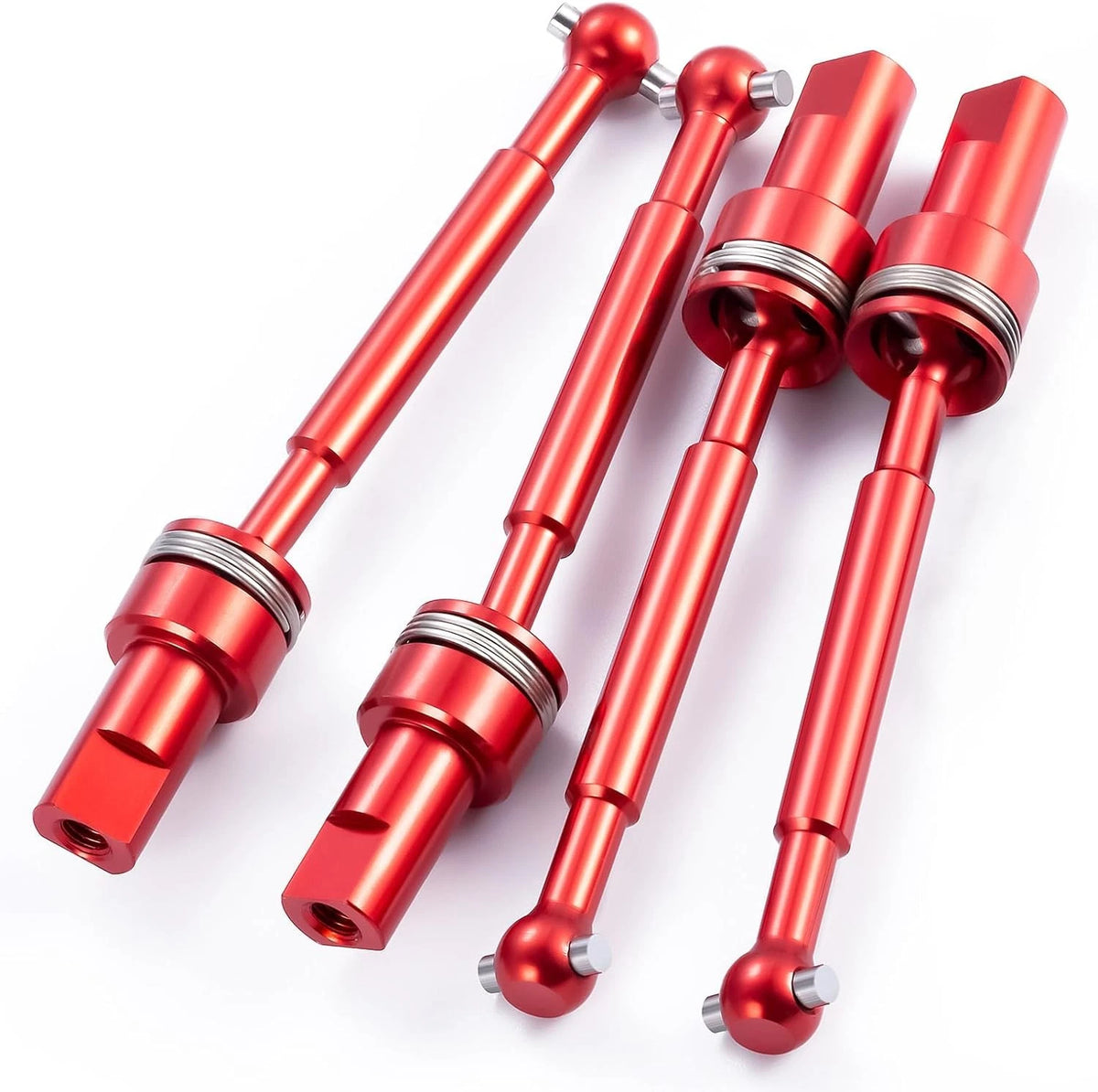 RC Aluminum Front Rear Driveshaft Assembly for Tra-xxas LaTrax 1/18 Teton Red