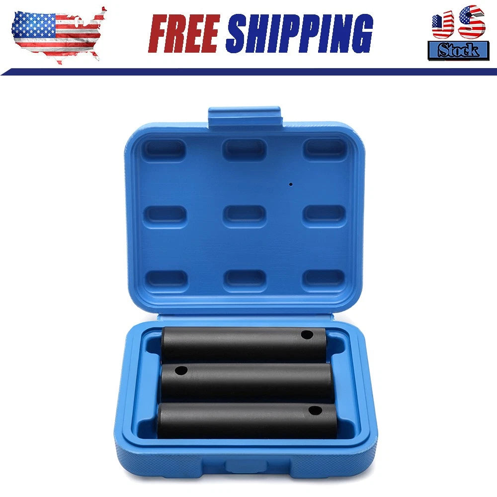 3Pcs Wheel Centering Sleeves Tool Set Heavy Truck Trailer 22mm Studs